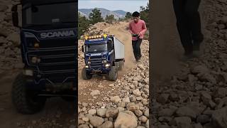 remote control lorry//@Philiptraveller #ai #youtube #toys #lorry #road #vairalshort #drone