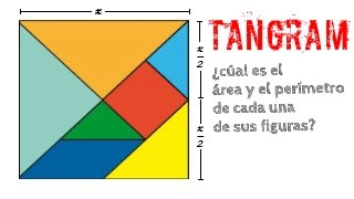 Area y perimetro en el tangram (parte 1) - YouTube