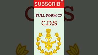 Full Form Of Cds
