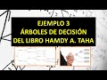 Arboles de Decisión: Resolución Ejemplo 3 Libro Taha