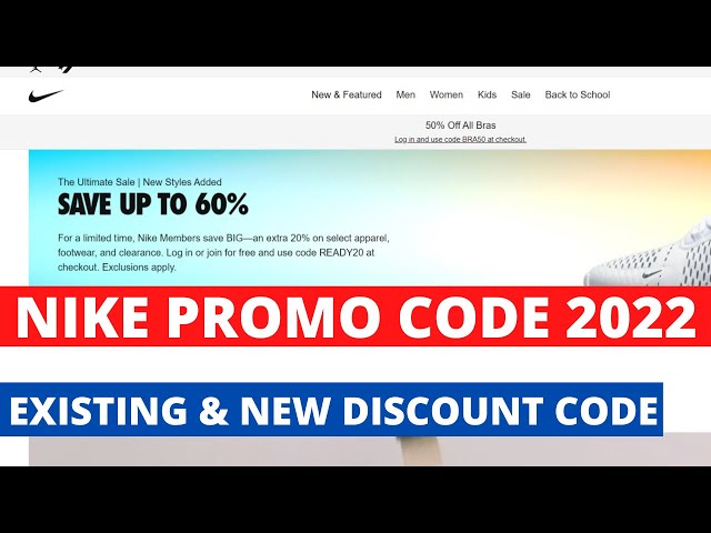 Official Nike Promo Codes & Coupons 2023.