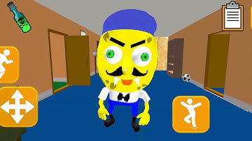 Sponge Neighbor Escape 3D - Level 10 - Gameplay