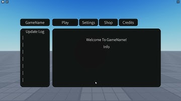 Roblox 3D Menu Gui V2 Test