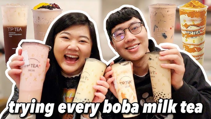 Trying EVERY BOBA DRINK at BOBA BLISS with MY BOYFRIEND