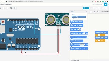 Integrating Ultrasonic sensor with Arduino using Tinkercad
