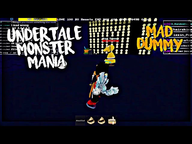 Roblox Undertale Monster Mania Mad Dummy Youtube - roblox undertale survive the monsters underplayer youtube