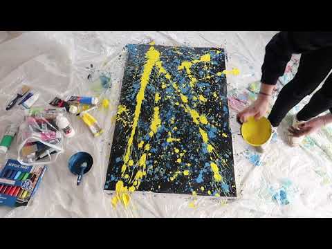 Abstract Painting  Acrylic Painting  Like JACKSON POLLOCK