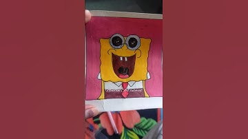 SpongeBob SquarePants Drawing #shorts #drawing #cartoon #spongebob #youtubeshorts