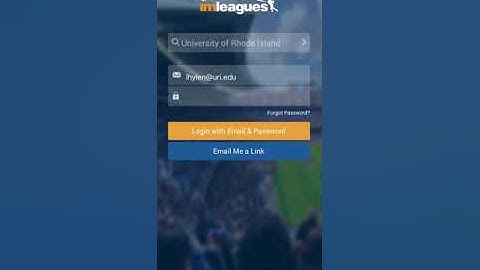 Reserving your Space with IMLeagues.com/uri
