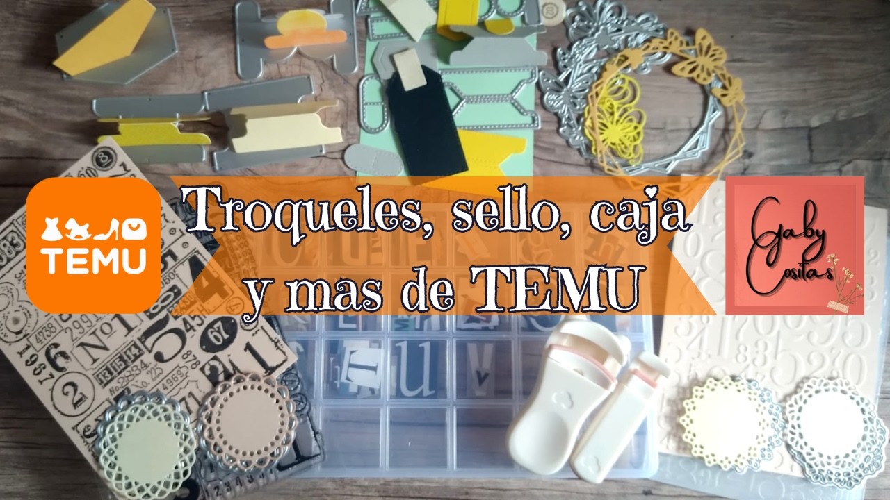 #temu Yo lo pruebo antes de que tu lo compres. Troqueles, sello y mas. ***Gaby Cositas***