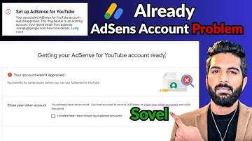 You Already Have an Adsense Account Problem Solve | Set Up Adsense For Youtube