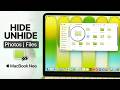 Hide and Unhide Photos in MacBook Neo!