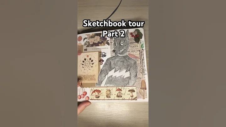 Sketchbook tour part 2 #shorts #sketchbook #scrapbooking #art #artist