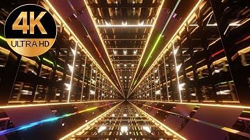 10 hour 4k Tv fast moving metallic color Relaxing Neon light abstract background video, animation