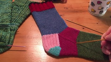 Picking up The gusset.