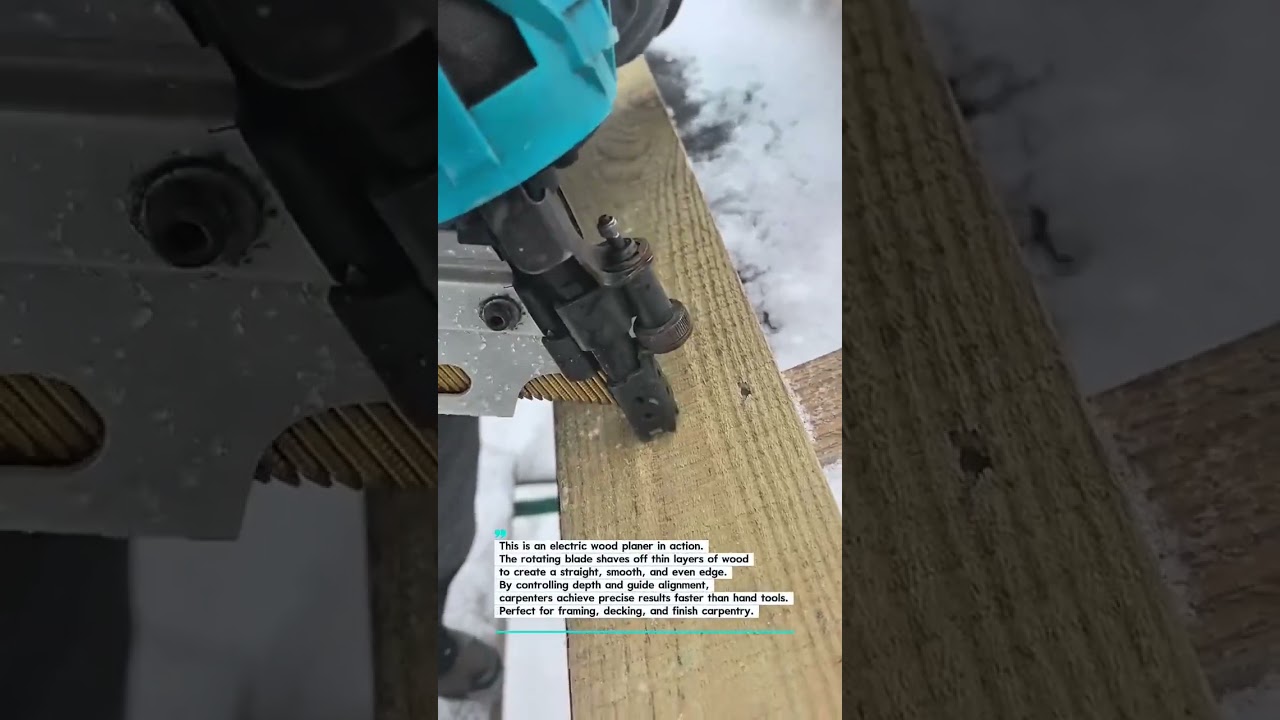 Electric Planer Trims Wood Edge Perfectly | Fast Carpentry Work 