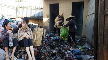 The homeless girl and the homeless old lady left and returned the house to the police officer.