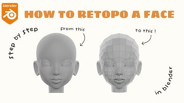 Easy way to do retopology on a face on blender (no add-on!)