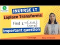 Inverse Laplace Transform engineering math problem | Find inverse Laplace Transform of (s-a)/s(s+a)