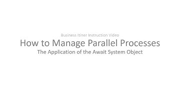 How to Manage Parallel Processes
