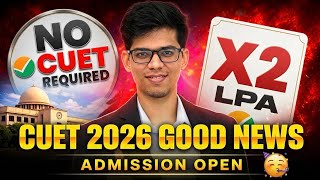 URGENT🚨CUET 2026 GOOD NEWS🥳ADMISSION OPEN🔥Commerce college without CUET|College admission CUET 2026