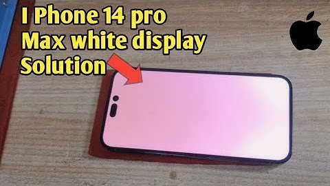 I Phone 14 Pro Max White Display Solution.. Apple All Display Flickering Problem Solve