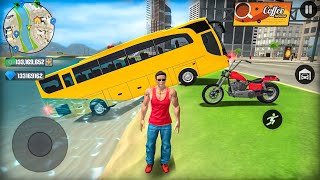 Public Transport Bus and Bike Driving in Open World Game - Android Gameplay