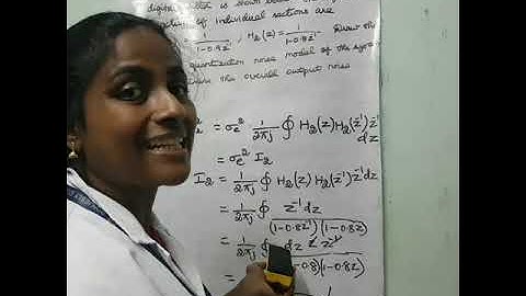 Discrete time signal processing III ECE. Unit-IV Problem on output noise power contd.....(Part- 9)