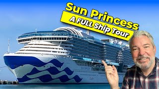 Sun Princess Ship Tour - Lets Walk The Decks