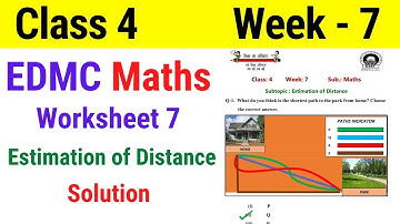 EDMC Class 4 Maths Week 7 Worksheet 7 / Class 4th maths worksheet 7 Week 7 with solution