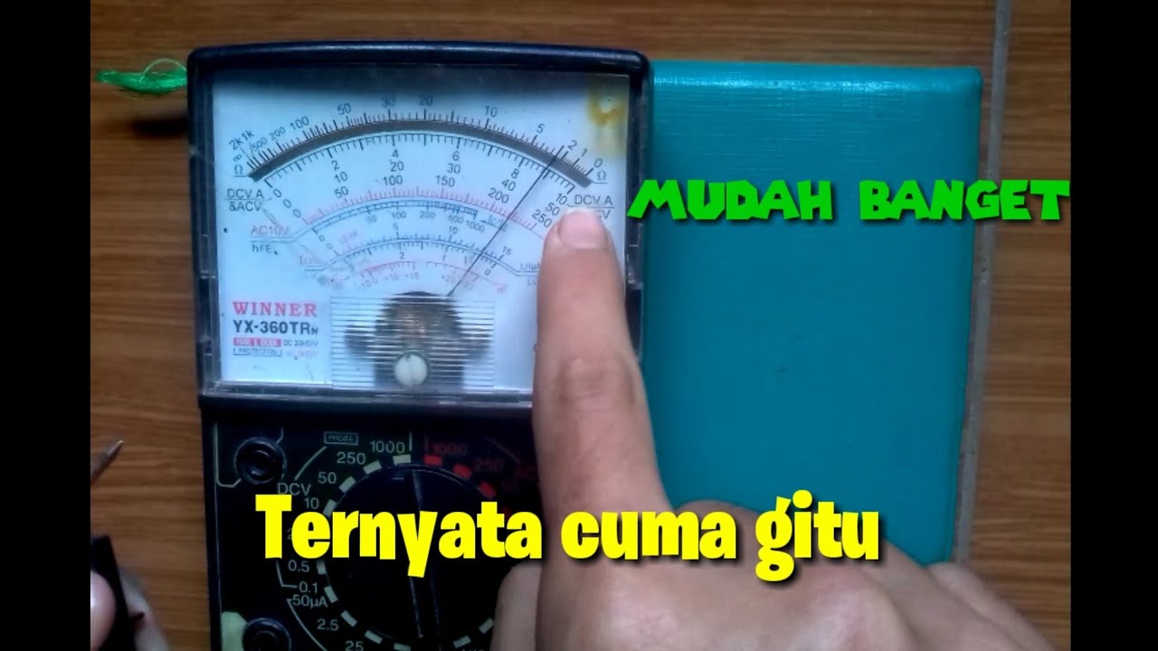 cara menggunakan multimeter mudah YouTube