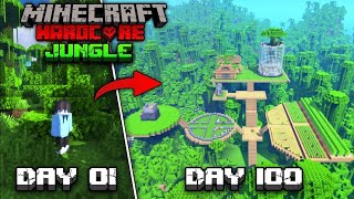I Survived 100 Days in Jungle Only World in Minecraft Hardcore (Hindi)