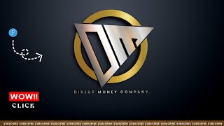Direct Money Company Logo || DM Logo || Professional Logo Design By Pixellab || Pixellab Logo ||