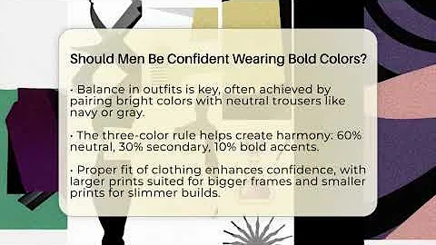 Should Men Be Confident Wearing Bold Colors? - The Sharp Dressed Gent