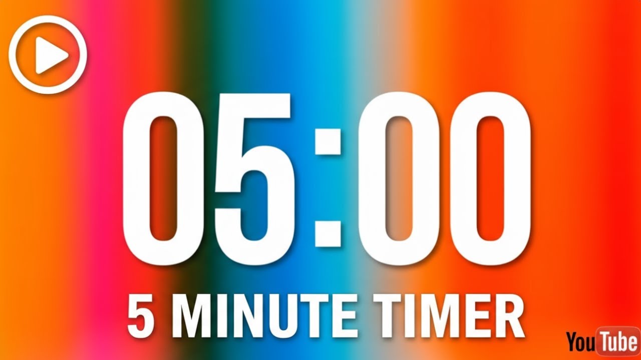 🔥 5 Minute Countdown Timer 🔔 Ticks Every Second Focus • Workout - YouTube