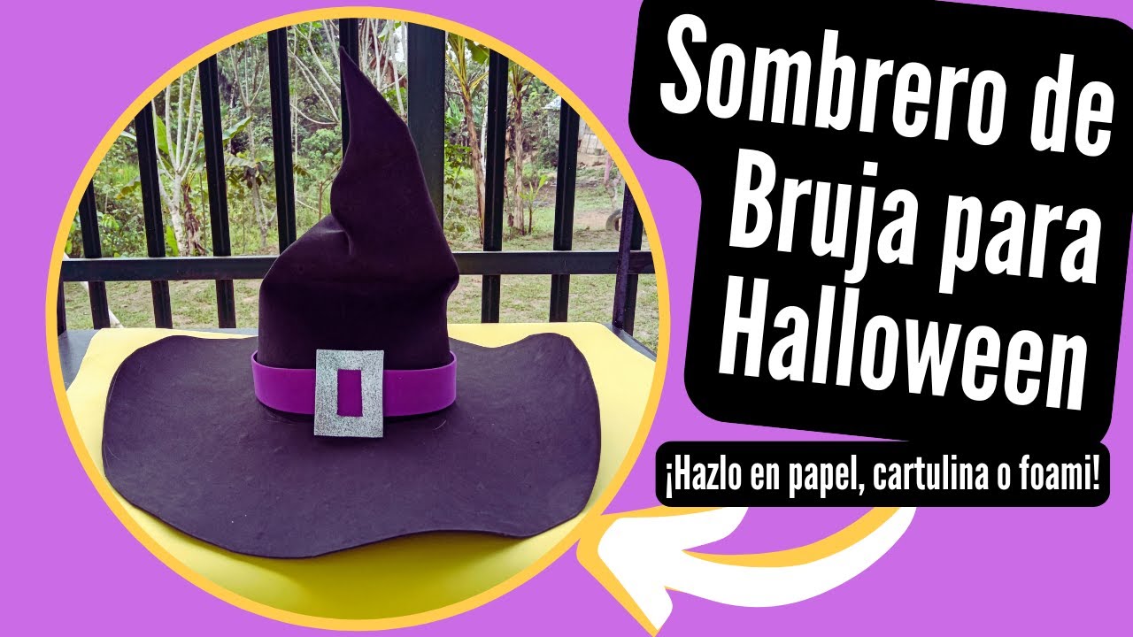 Sombrero De Bruja Puntiagudo Para Halloween – Ala Ancha, Ajustable, De Poliéster, Ideal Para Fiestas De Disfraces