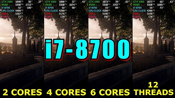 2 Cores vs 4 Cores vs 6 Cores vs 12 Threads ( How many cores need gaming )