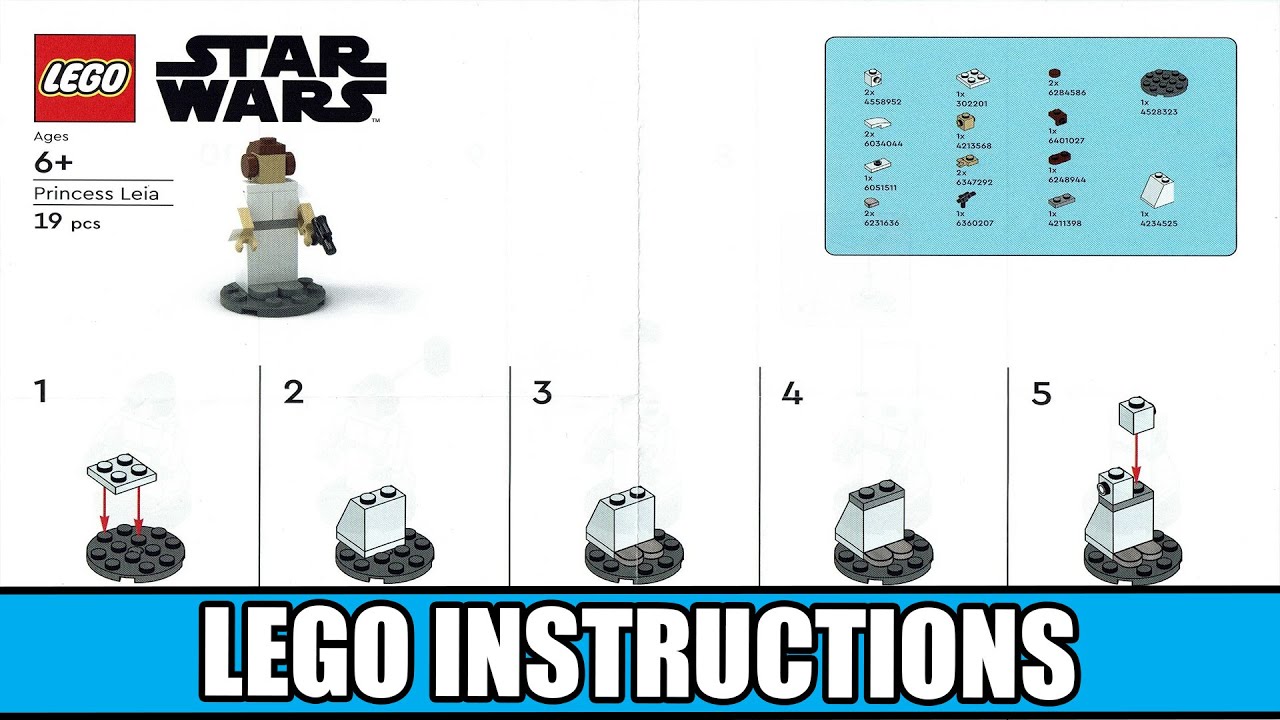 LEGO Star Wars 6528900 Princess Leia building instructions