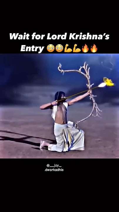 Arjun Vs Indradev  By @__jay._.dwarkadhis #krishna #krishnastatus #mahabharat #arjun#shorts#viral