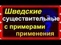 Шведские существительные. Шведские существительные с примерами применения
