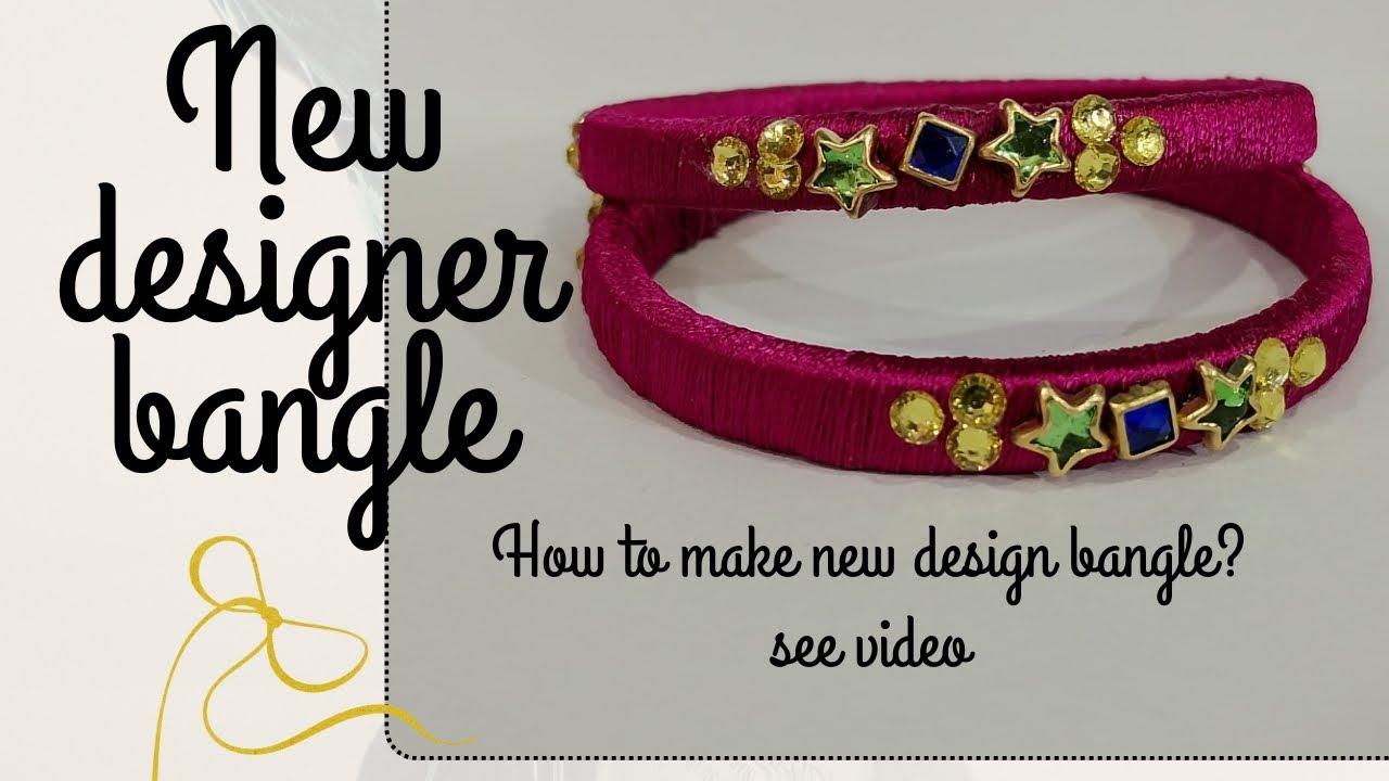 New designer silk tread bangle ||madhucraft||