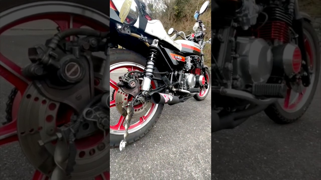 Z400FX専用新作マフラー❗拘りの手曲げエキパイが渋い❗手巻き集合管