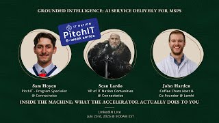 Coffee Chats x PitchIt: Inside the Machine: What the Accelerator Actually Does to You