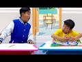 Alex and Eric Practice Imagination in Art School | Kids Painting in Class