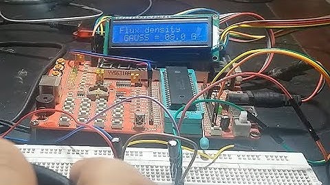 magnetic field strength measurement using pic microcontroller