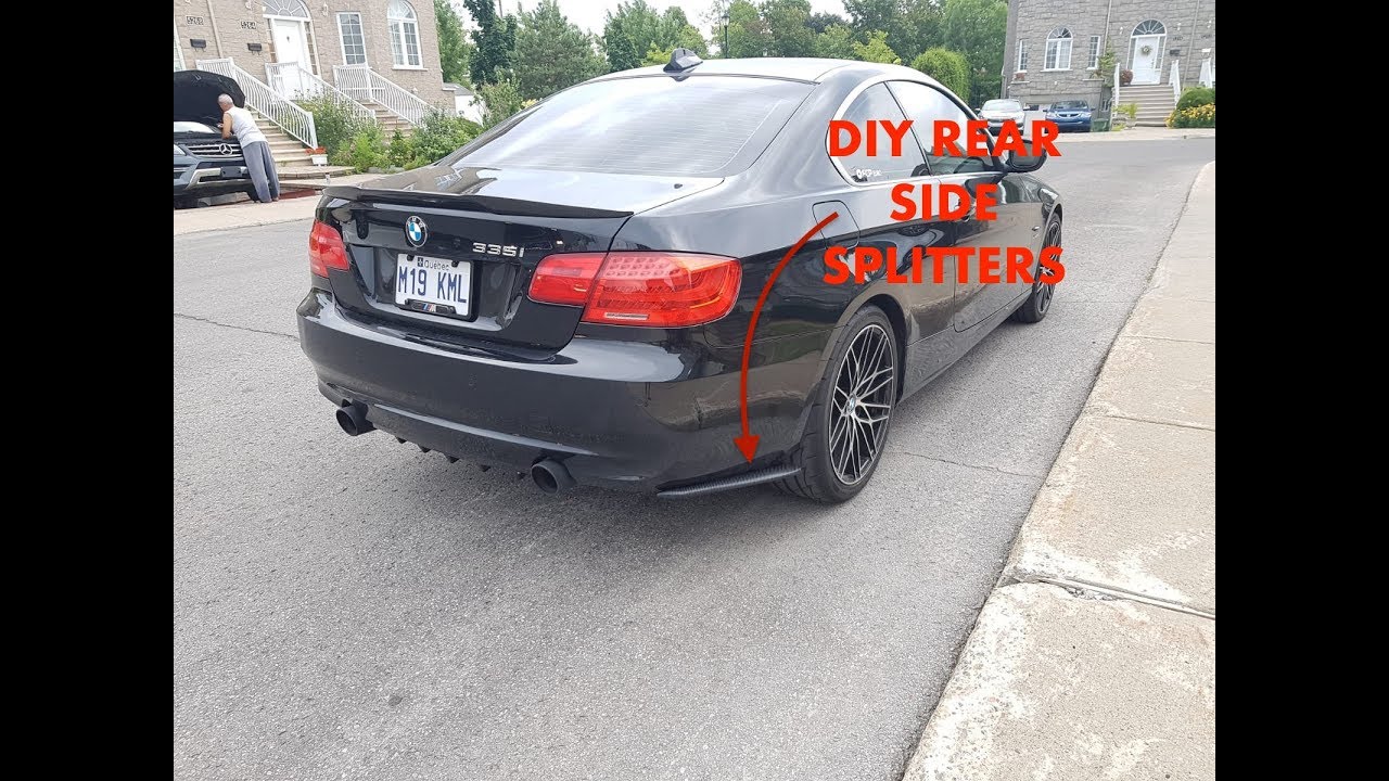 DIY Rear Bumper Side Splitters (BMW E90 E92 E93) YouTube