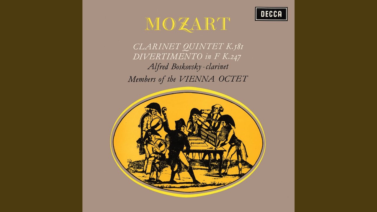 Watch Mozart: Clarinet Quintet in A Major, K. 581: III. Menuetto on YouTube