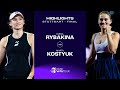 Elena rybakina vs marta kostyuk  2024 stuttgart final  wta match highlights