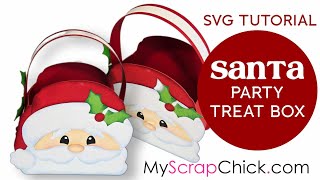 Santa Party Treat  Box svg @MyScrapChick