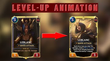 LeBlanc level-up animation | Legends of Runeterra